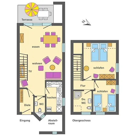 Feriehus Freesenbruch Reihenhaus 7b - Meerzeit Zingst